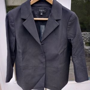 Brand New Talbots Black Italian Luxe Blazer 8P